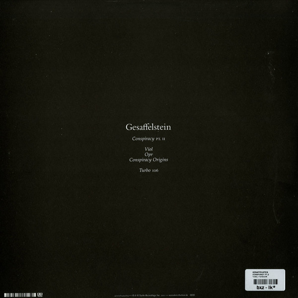Gesaffelstein - Conspiracy PT. II | Turbo (Turbo 106) - 2