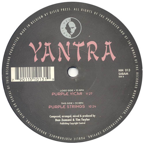 Yantra - Purple Vicar | Music Man Records (MM 013) - main