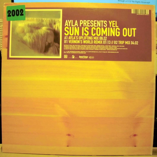 Ayla Presents Yel - Sun Is Coming Out (Vinyl #1) | Unsubmissive Records (USM 063-6)