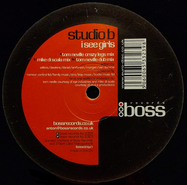Studio B - I See Girls | Boss (boss024pt1) - main