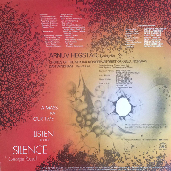 George Russell - Listen To The Silence | Soul Note (SN 1024) - 2