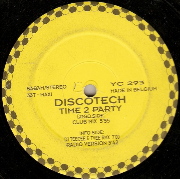 Discotech - Time 2 Party | Yellow Cab (YC 293) - 4