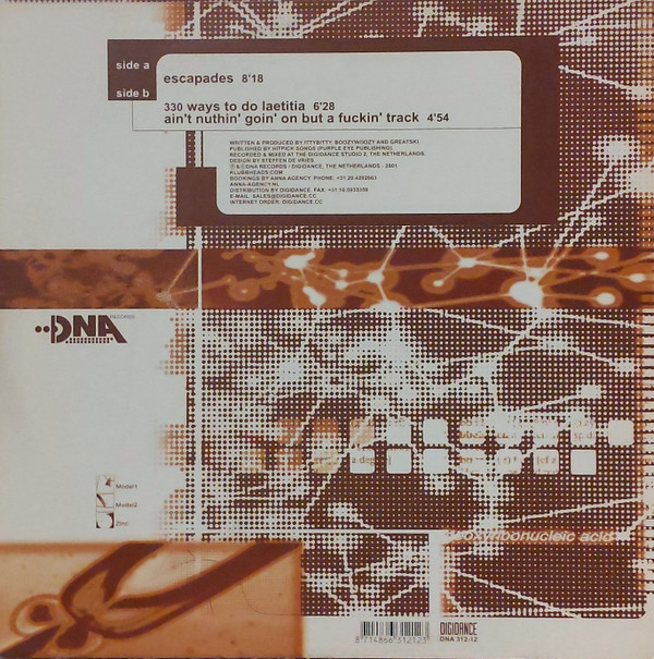DJ BoozyWoozy - The Slim Boozy E.P. | D'N'A (DNA 312-12) - 2