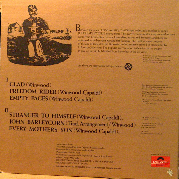 Traffic - John Barleycorn Must Die | Polydor (2334 013) - 2