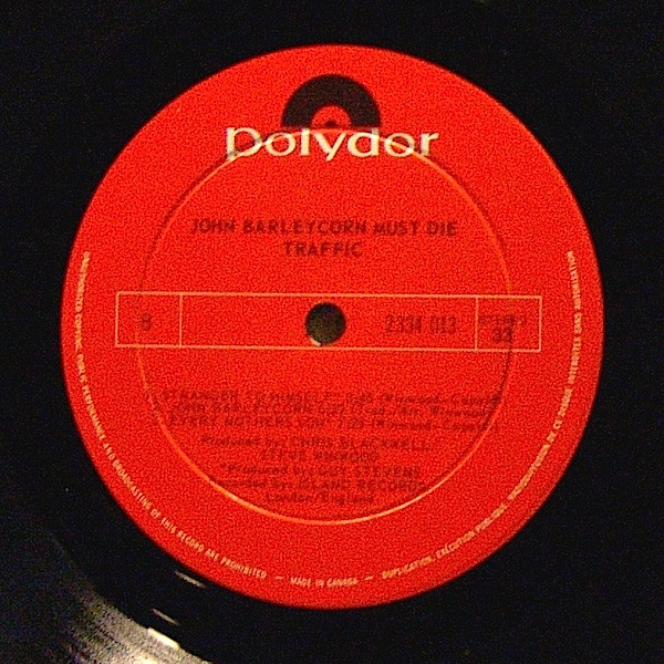 Traffic - John Barleycorn Must Die | Polydor (2334 013) - 4