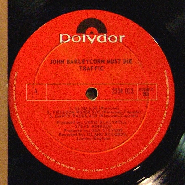 Traffic - John Barleycorn Must Die | Polydor (2334 013) - 3