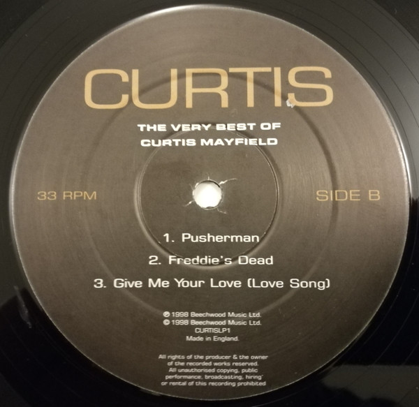 Curtis Mayfield - Curtis - The Very Best Of Curtis Mayfield | Beechwood Music (Curtis LP1) - 4