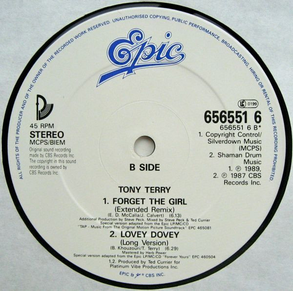 Tony Terry - Head Over Heels | Epic (656551 6) - 4