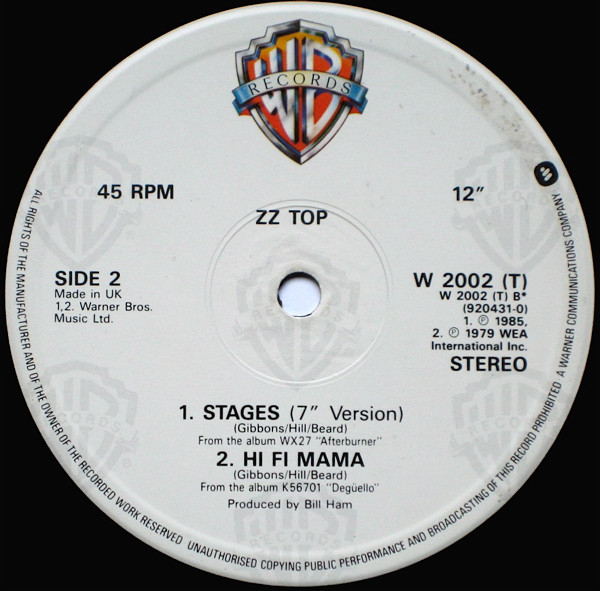 ZZ Top - Stages (Extended Version) | Warner Bros. Records (W2002T)