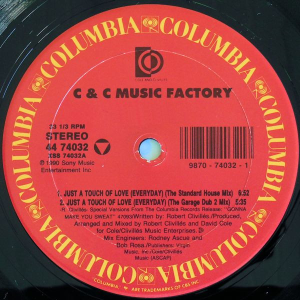 C & C Music Factory - Just A Touch Of Love | Columbia (44 74032) - 3 C & C Music Factory - Just A Touch Of Love | Columbia (44 74032) - 3