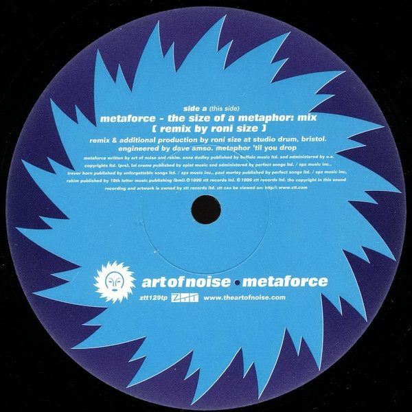 The Art Of Noise - Metaforce | ZTT (ztt129tp) The Art Of Noise - Metaforce | ZTT (ztt129tp)