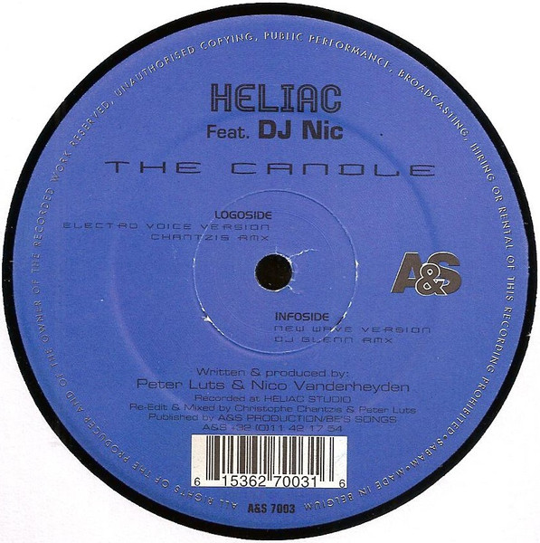 Heliac Feat. DJ Nic - The Candle | A&S (A&S 7003)