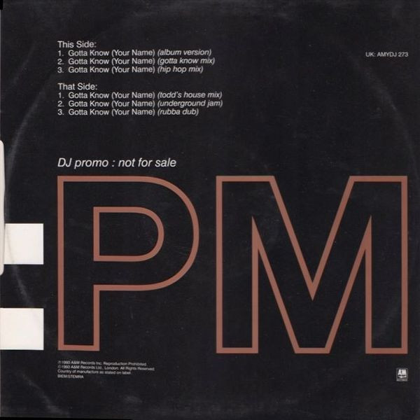 Malaika - Gotta Know (Your Name) | A&M PM (AMYDJ 273) - main Malaika - Gotta Know (Your Name) | A&M PM (AMYDJ 273) - main