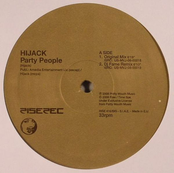 Hijack - Party People | Rise (RISE 416/BIS)