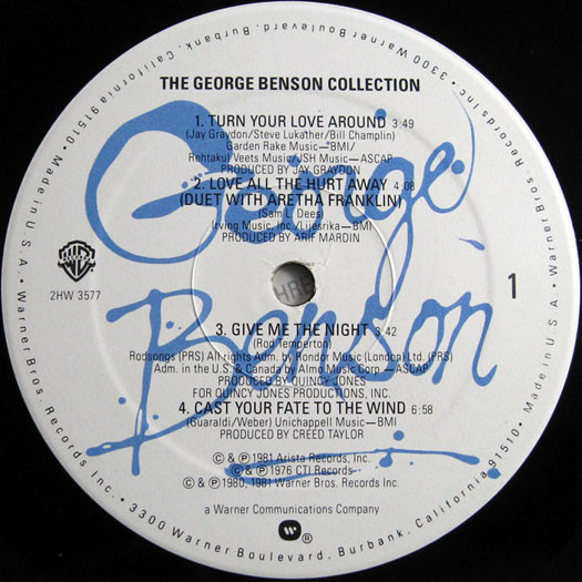 George Benson - The George Benson Collection | Warner Bros. Records (2HW 3577) - 2