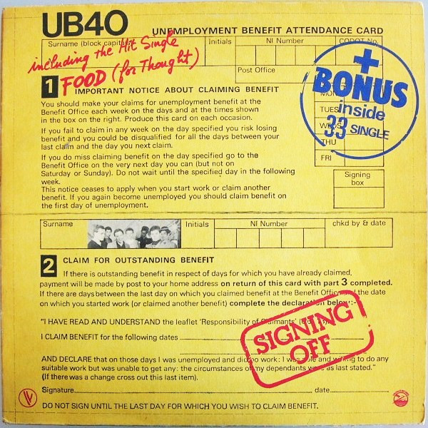 UB40 - Signing Off | Graduate Records (574007) - main