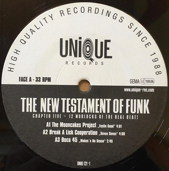 Various - The New Testament Of Funk: Chapter Five - 12 Morlocks Of The Real Beat! | Unique (UNIQ 121-1) - 3