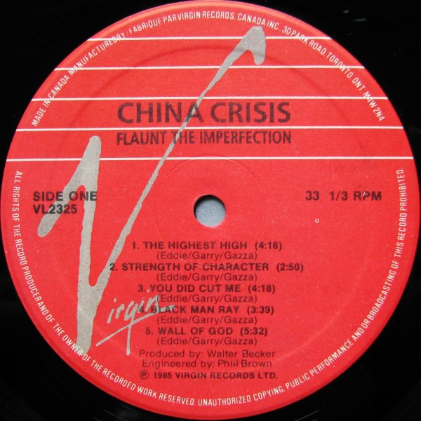 China Crisis - Flaunt The Imperfection | Virgin (VL 2325) - 4