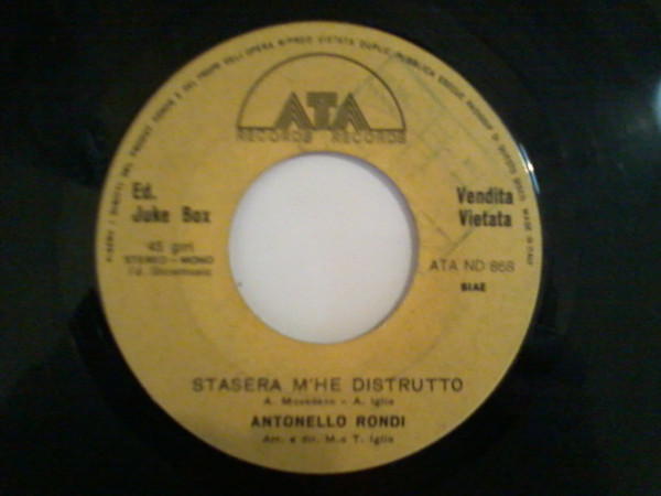 Antonello Rondi - Va... Sona E Va! | ATA Records (ATA ND 868) Antonello Rondi - Va... Sona E Va! | ATA Records (ATA ND 868)