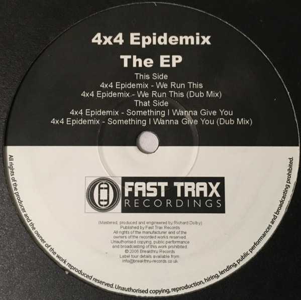 4x4 Epidemix - The EP | Fast Trax Recordings (FAST TRAX 2)