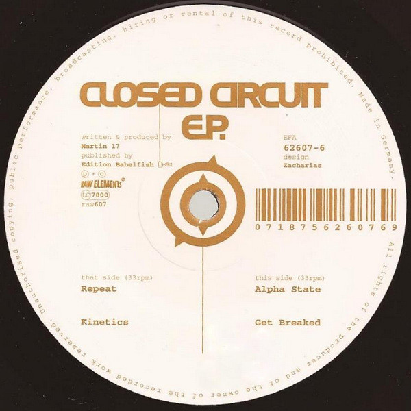 Closed Circuit - Closed Circuit EP | Raw Elements (Raw 607) - main