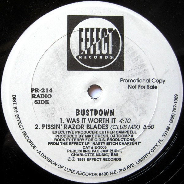 Bustdown - Pissin' Razor Blades | Effect Records (PR-214)