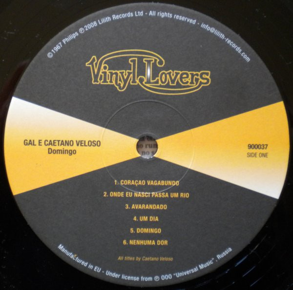 Gal Costa E Caetano Veloso - Domingo | Vinyl Lovers (900037) - 4 Gal Costa E Caetano Veloso - Domingo | Vinyl Lovers (900037) - 4