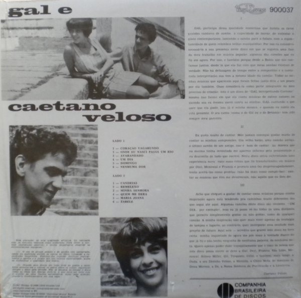 Gal Costa E Caetano Veloso - Domingo | Vinyl Lovers (900037) - 2 Gal Costa E Caetano Veloso - Domingo | Vinyl Lovers (900037) - 2
