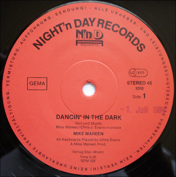 Mike Mareen - Dancing In The Dark | Night'n Day Records (1010) - 3