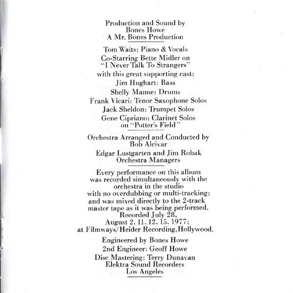 Tom Waits - Foreign Affairs | Elektra (1117-2) - 2