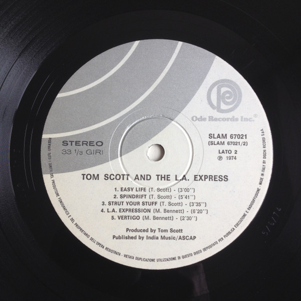 Tom Scott & The L.A. Express - Tom Scott And The L.A. Express | Ode Records (SLAM 67021) - 2