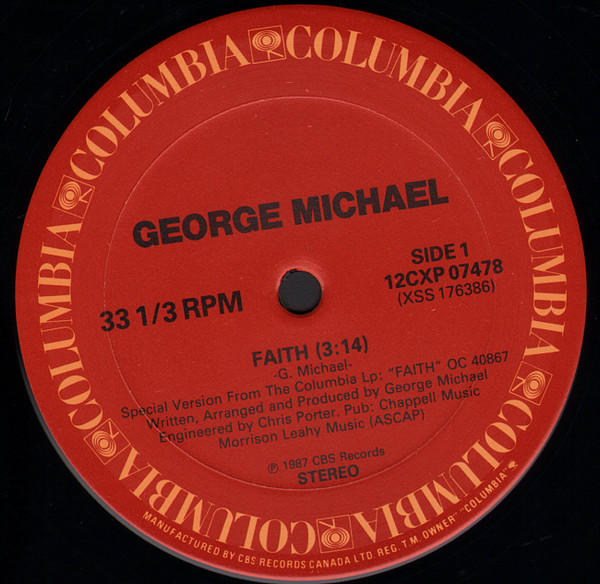 George Michael - Faith | Columbia (12CXP-07478) - 3
