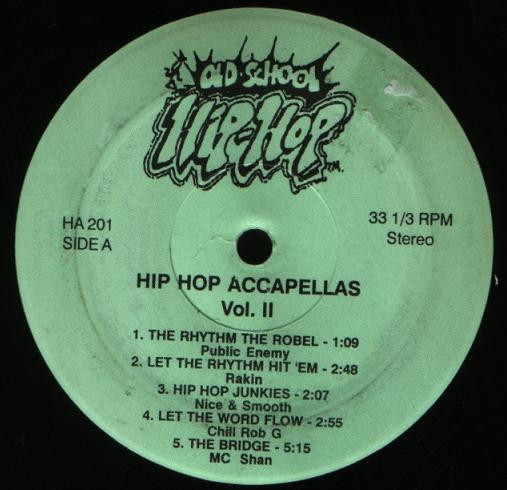 Various - Hip Hop Accapellas Vol. II | Dotan Records (HA 201) - main