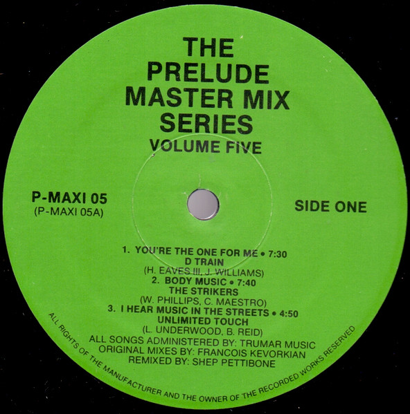 Various - The Prelude Master Mix Series ‎– Volume Five | Not On Label (P-MAXI 05)
