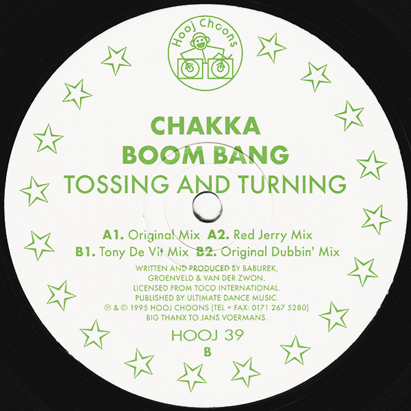 Chakka Boom Bang - Tossing And Turning | Hooj Choons (HOOJ 39) - 4