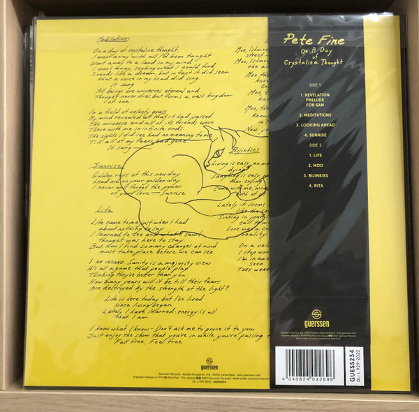 Pete Fine - On A Day Of Crystaline Thought | Guerssen (GUESS234) - main