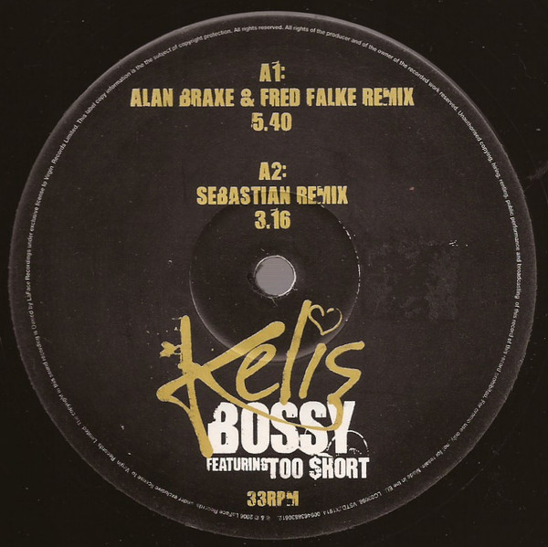 Kelis Featuring Too $hort - Bossy | Virgin (VSTDJX1914) - main