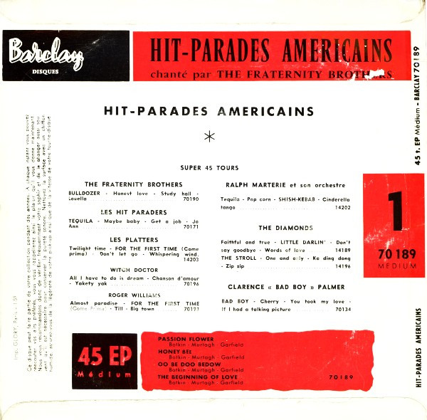 The Fraternity Brothers - Passion Flower | Barclay (70 189) - 2