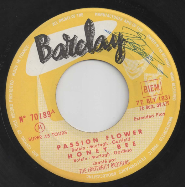 The Fraternity Brothers - Passion Flower | Barclay (70 189) - 3