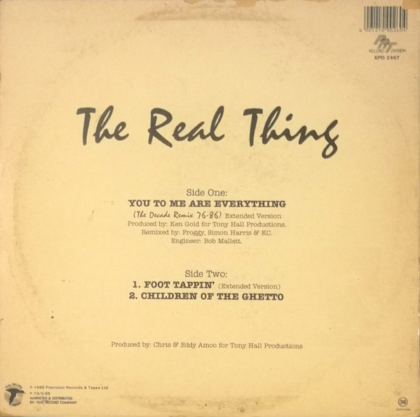 The Real Thing - You To Me Are Everything (The Decade Remix 76-86) | PRT (XPD 2467) - 2