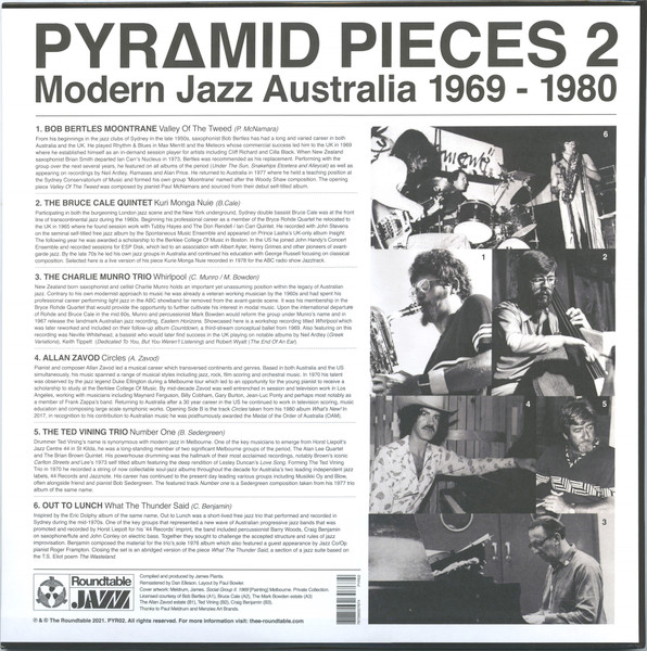 Various - Pyramid Pieces 2 (Modern Jazz Australia 1969-1980) | The Roundtable (PYR02) - 2