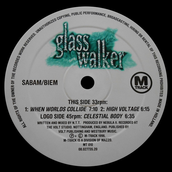 Glass Walker - Celestial Body / When Worlds Collide / High Voltage | M-Track (MT 010)