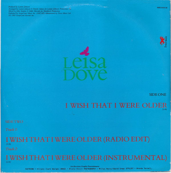 Leisa Dove - I Wish That I Were Older | Streetwave (MKHAN 58)