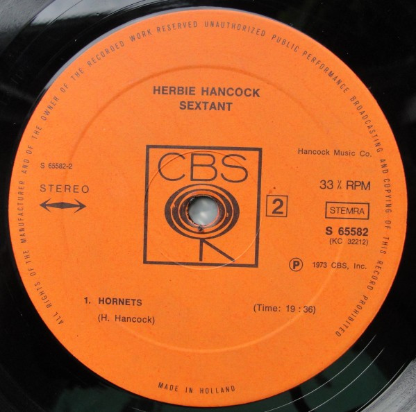 Herbie Hancock - Sextant | CBS (S 65582) - 4