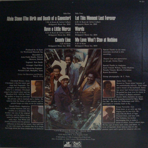 Fantastic Four - Alvin Stone (The Birth And Death Of A Gangster) | Westbound Records (W-201) - 2