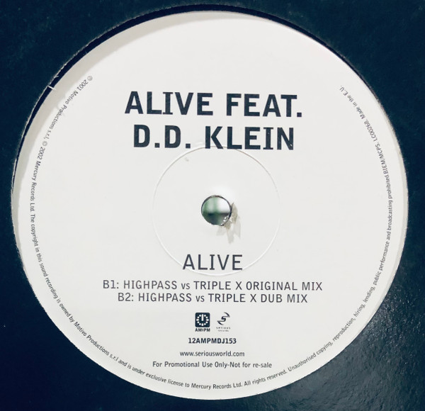 Alive Feat. D.D. Klein - Alive | AM:PM (12AMPMDJ153) - 2