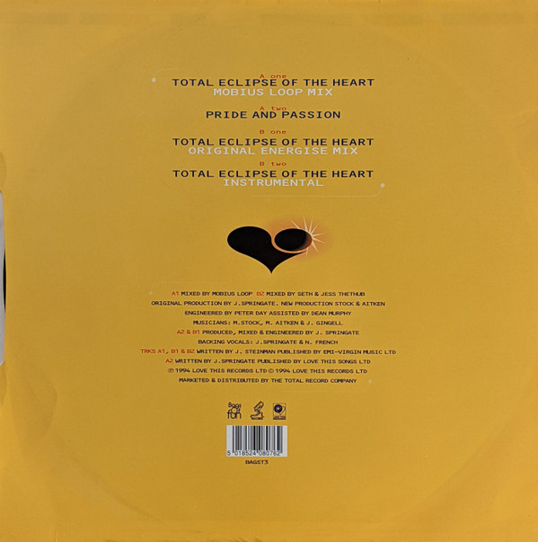 Nicki French - Total Eclipse Of The Heart | Bags Of Fun (BAGST3) - 2