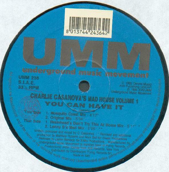 Charley Casanova - Mad House (Volume 1) | UMM (UMM 236) - main Charley Casanova - Mad House (Volume 1) | UMM (UMM 236) - main