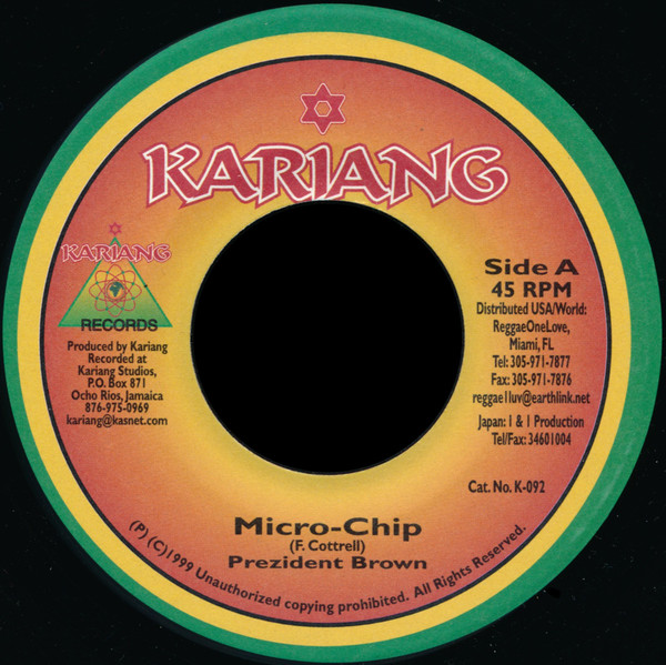 Prezident Brown - Micro-Chip | Kariang Records (K092) - main