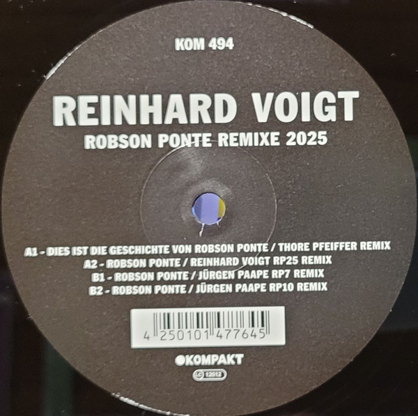 Reinhard Voigt - Robson Ponte Remixe 2025 | Kompakt (KOM 494) - 3
